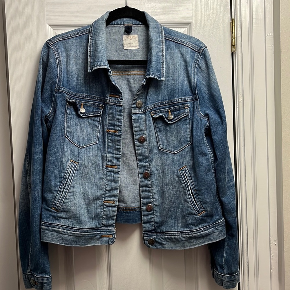 J. Crew Denim Jacket size L